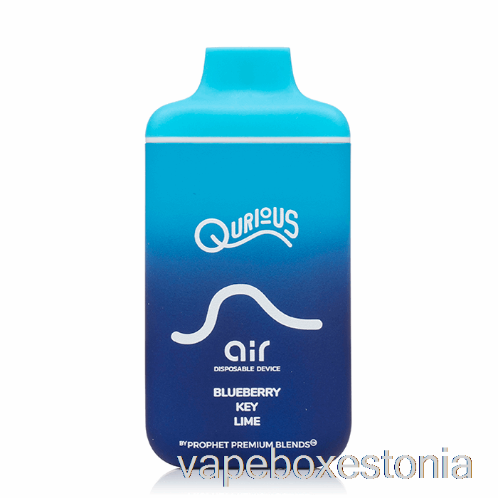 Vape Box Estonia Qurious Air 6000 ühekordne Mustika Võtme Laim